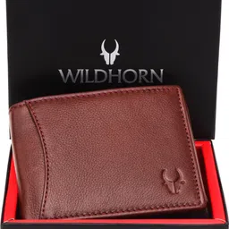 Men Casual Maroon Genuine Leather RFID Wallet - Regular Size-image-52