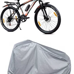 ss gupta traders Water,Dust,Heat Resistant Bicycle Cover for Leader Beast 26T (Silver NSC025) Bicycle Cover Free Size-picture-37