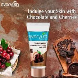 everyuth naturals Tan Removal Chocolate & Cherry Face Pack (2X50g) image 2