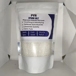 pyr Epsom_Salt_800gm,_Unscented_Magnesium_Sulfate_USP_Grade_for_Muscle_Relaxation image 1