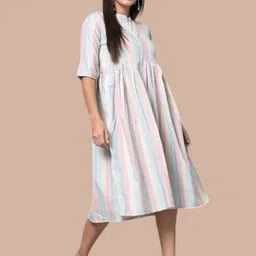 theicon Women Bodycon Multicolor Knee Length Dress image 1