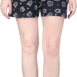 ariel Printed Women Blue Casual Shorts-picture-24