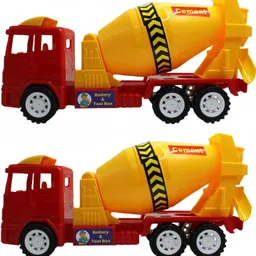 neoinsta shopping Friction Powered Plastic cement concrete mixer truck toy big-picture-27