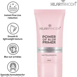 hilary rhoda Oil Control & Long Lasting Power of Blur Perfect Matte & Smooth Face Primer - 30 ml image 3