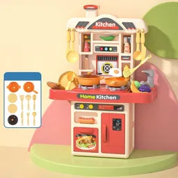 50 PCs Kitchen Play Set For Kids Kitchen Pretend Play Set,Play Cooking Set-image-40