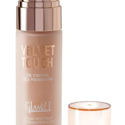 glam21 Velvet Touch High Coverage Foundation SPF35 Longlasting Matte Finish, Waterproof Foundation image 2