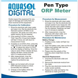 aquasol digital ORP Meter Lite - AMPORP Product Range: + /- 1000 mv pH/ORP Meter image 2