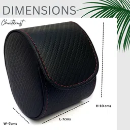 chestkraft Portable Single Watch Case Organiser Box Made in Faux Leather and Suede Watch Box image 3