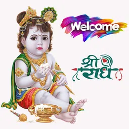 god & god's 70 cm Makhan Chor Krishna Off Wall Sticker 200 Self Adhesive Sticker-picture-11