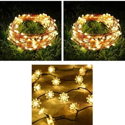 nirvair 124 LEDs 15 m Multicolor Steady Strip Rice Lights-picture-32