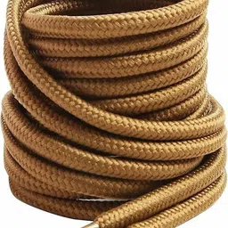 house of common Shoe Laces Round Camel Tan Khaki 150cm shoe lace for Boot sport Hiking shoes Shoe Lace image 2