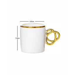 roxx Porcelain Coffee/Tea Gold Design Mug Set of 6pcs image 4