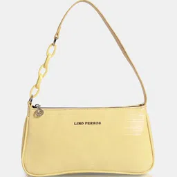 lino perros Women Yellow Shoulder Bag image 4
