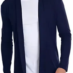 aftclothing Men Jacket Style Full Sleeve Blue Shrug image 3