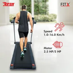 avon Fitx Motorized Treadmill,5 HP Peak,User Friendly Handle Bar with Heart Rate Test Treadmill image 4