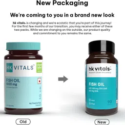 healthkart HK Vitals Fish Oil for Brain, Heart & Joint Health, 90 Softgels image 2