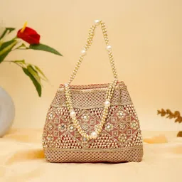 lamisa fashion Women Beige Potli image 2