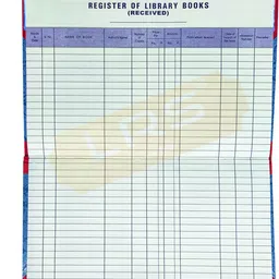 lrs Library Book Receive Register for Schools/Colleges/Libraries - 38 Pages Single 38 Entries Per Page - 75 GSM Ledger paper 1-Part Library Record Register-picture-10