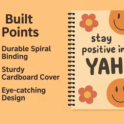 rajesh stationery Soft Cover Spiral Notebook, Memo Notepads Diary Notebook, 11.7 Inch x 8.3 Inch A4 Notebook Unruled 300 Pages image 3