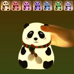 Soft Silicone Cute Panda Sleeping Glow Lamp for Baby and Home Night Lamp-image-24