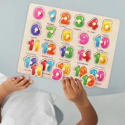 elexn Good price Wooden Educational Creative learning 1 To 20 math counting Board image 1