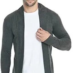 tridev Men Full Sleeve Grey Shrug-picture-29