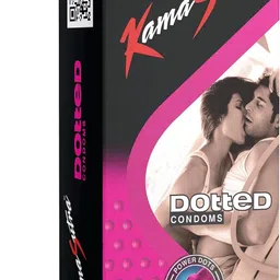 kamasutra dotted and ribbed condoms-(24 sheets)pack of 2 Condom image 3