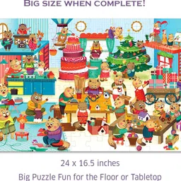 chalk and chuckles Makermax Cat 100 Piece Jigsaw Puzzle for Kids Ages 5-10 Years Kindness Activity image 4