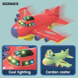 toyomaa Aircraft Airplane Toys for Kids|Boys|Girls with Lights & Music (Color-Multi) image 5