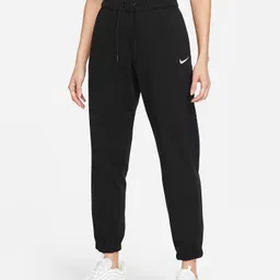 nike Women Solid Black Track Pants image 1