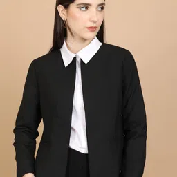 tokyo talkies Women Solid Single Breasted Casual Blazer-picture-37
