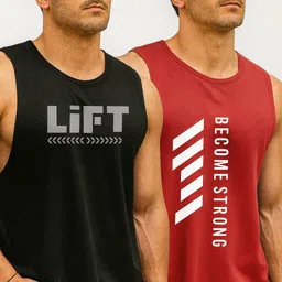 dashzone Pack of 2 Men Vest image 1