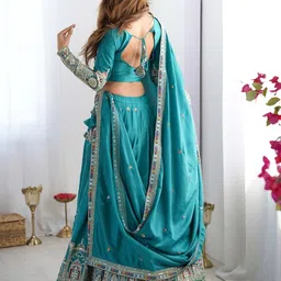 udbhav export Embroidered Semi Stitched Lehenga Choli image 3