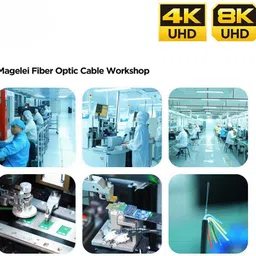 RAMEX HDMI Cable 20 m Steel Armored 4K HDMI AOC Optical Fiber Cable 2.1 Active HDMI Fiber Optic Cable 20M image 5