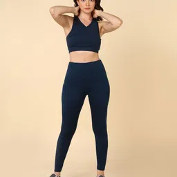 herathletics Self Design Women Blue Tights image 5