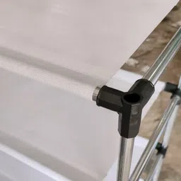 furnigully 88130Blue-N Cloth Rack Storage Organizer Shelves Almirah PP Collapsible Wardrobe image 5