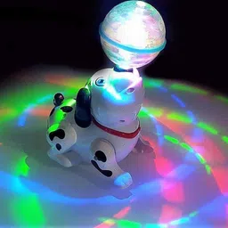 twiddle Dancing dog with 3d light music 360 rotation (White) image 5