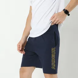 ardeur Self Design Men Dark Blue Basic Shorts-picture-12