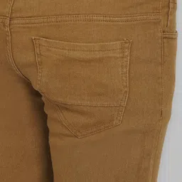 dais Stretchable Men Slim Mid Rise Brown Jeans image 5