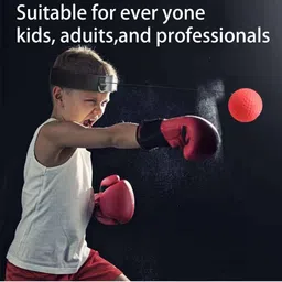 pirene Boxing Equipment with Head Band for Reflex Speed Striking Pad image 2