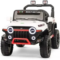 ayaan toys Kids Electric Jeep Ride On Car with LED Lights Music Remote Control Rechargeable Jeep Battery Operated Ride On-picture-28