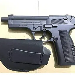 timelf Windproof and Jet Flame Heavy Metal Realistic Look 608 Gun Lighter Dummy Gun Pistol Shape with Barrel Pull Back System Refillable Cigarette Lighter Pocket Lighter image 4