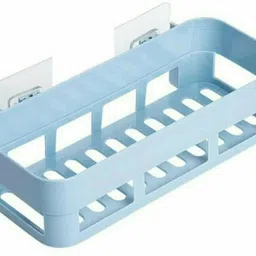 vrdh (PACK OF 2)Self Adhesive Multi-Purpose Wall Hanging BATHROOM Shelf 1.759 Plastic Wall Shelf-picture-21