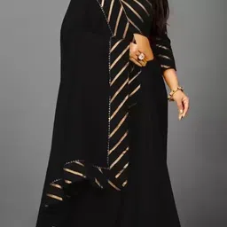 b k creation Striped Daily Wear Art Silk Saree image 4