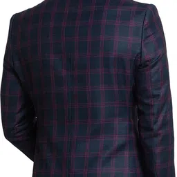 raymond Men Checkered Single Breasted Formal Blazer image 4