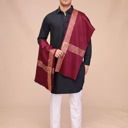 swi stylish Wool Woven Men Shawl-picture-15