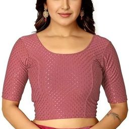 pt priyanka textiles Round Neck Women Blouse-picture-28