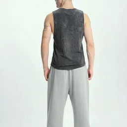 fitinc Men Solid White Track Pants image 4