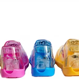 crazygol Safe for children to use,with some protective blade cover to prevent accidenta Man Shoes Pencil Sharpener Pencilpack ( 4 Multicolor ) Sharpeners image 2