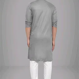 Men Cotton Blend Kurta Pyjama Set-image-26